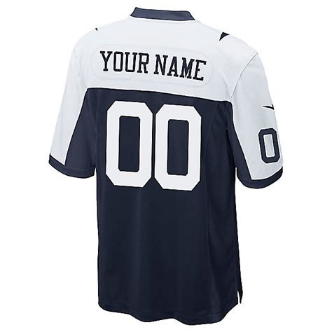 dallas cowboys custom nike game replica throwback jersey|Nike Men's Dallas Cowboys Customized Throwback Game Jersey .